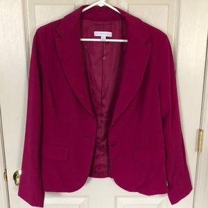New York & Company Magenta Blazer